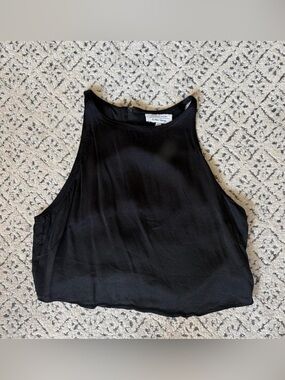 &Other Stories Black Zip Up Tank